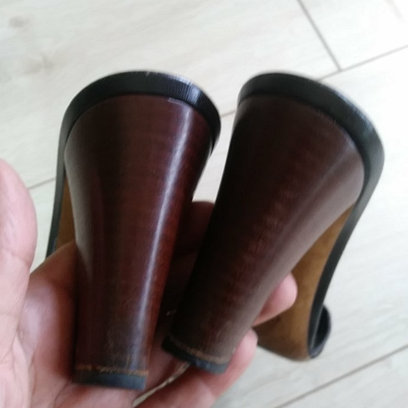 GUCCI HORSEBIT LEATHER & BAMBOO HEELS 37 - Picture 3 of 9